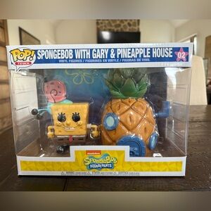 NEW! Funko POP! SpongeBob with Gary & Pineapple House 02